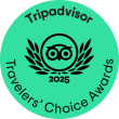 Grünes TripAdvisor-Logo, Symbol für Vertrauen und Abenteuer für Reisende.